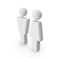 White Man And Woman Symbol PNG & PSD Images