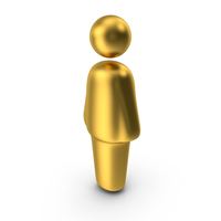 Gold Human Icon PNG & PSD Images