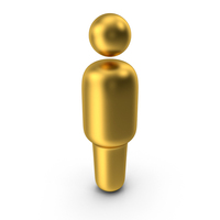 Gold Human Icon PNG & PSD Images