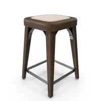 Counter Wood Stool Dark PNG & PSD Images