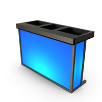 DJ Stand with Blue Lighting PNG & PSD Images