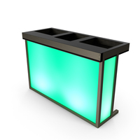 DJ Stand with Green Lighting PNG & PSD Images