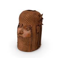 Benin Bronze Head Sculpture PNG & PSD Images