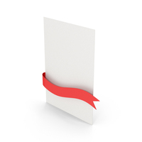 Letter And Red Ribbon Banner PNG & PSD Images