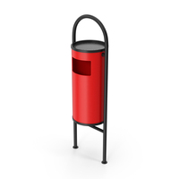 Street Park Trash Bin And Ashtray PNG & PSD Images