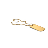 Gold Dogtag PNG & PSD Images
