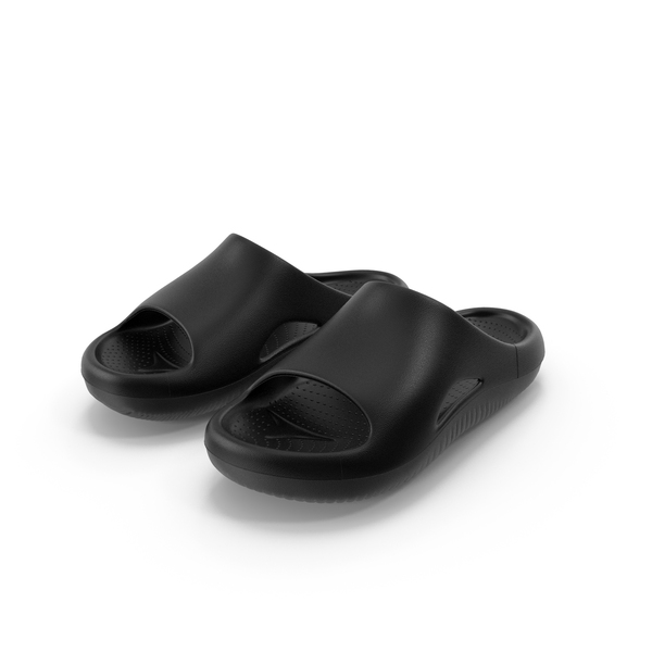 Black Casual Flip Flops PNG & PSD Images