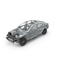 Car Frame with Suspension and Wheels PNG & PSD Images