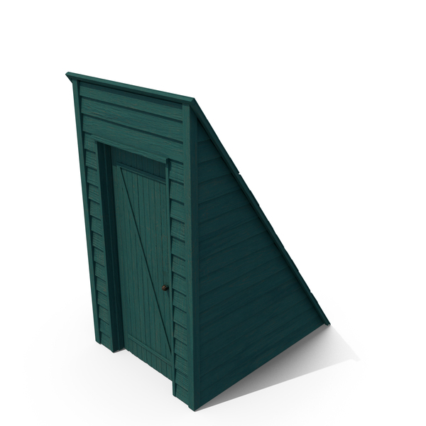 Green Vintage Sloped Style Rooftop Entrance PNG & PSD Images