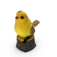Yellow Bird Figurine PNG & PSD Images