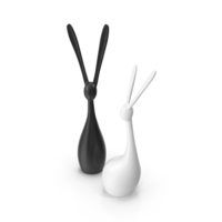 Figurines Of Rabbits PNG & PSD Images