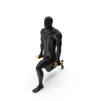 Fitness Mannequin Training With Dumbbells PNG & PSD Images