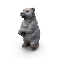 Garden Bear Figurine PNG & PSD Images