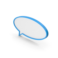 Blue Speech Bubble PNG & PSD Images