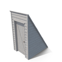 Vintage Wooden Rooftop Entrance White PNG & PSD Images