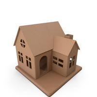 Cardboard Miniature House PNG & PSD Images