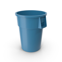 Round Trash Garbage Can Bin PNG & PSD Images