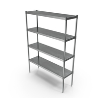 Industrial Metal Shelving Unit PNG & PSD Images