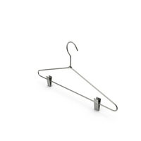 Metal Hanger With Pant Clips PNG & PSD Images