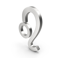 Leo Astrology Symbol Silver PNG & PSD Images