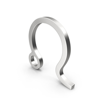 Leo Astrology Symbol Silver PNG & PSD Images