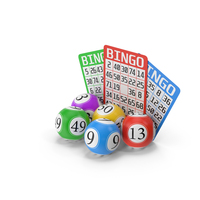 Bingo Balls And Cards PNG & PSD Images