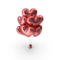 Heart Balloons Set Pink PNG & PSD Images