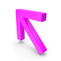 Violet Arrow Up Left PNG & PSD Images