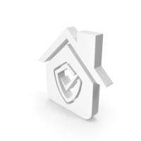 Home Shield With Tick Mark Icon PNG & PSD Images