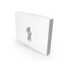 Lock In Rectangle Icon PNG & PSD Images
