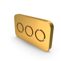 Three Circles In Rectangle Icon PNG & PSD Images