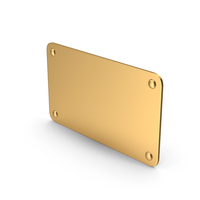 Gold Metal Plate PNG & PSD Images