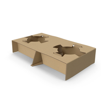 Cardboard Holder For 2 Cups PNG & PSD Images