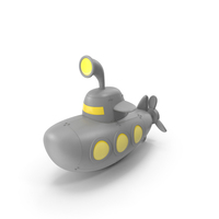 Cartoon Grey Submarine PNG & PSD Images