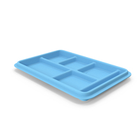 Compartment Meal Tray Blue PNG & PSD Images