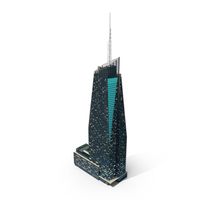 Bank Of America Tower Night Lights On PNG & PSD Images