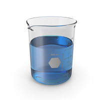 Glass Beaker 600 mL PNG & PSD Images