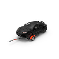 Sport Car On Tow Dolly PNG & PSD Images