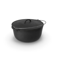 Round Cast Iron Camp Oven PNG & PSD Images