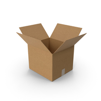 Opened Blank Cardboard Box PNG & PSD Images