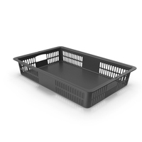 Black Plastic Basket PNG & PSD Images