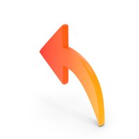 Back Left Arrow Symbol Glowing PNG & PSD Images