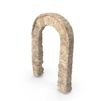 19th Century Bulgarian Rock Door Frame PNG & PSD Images