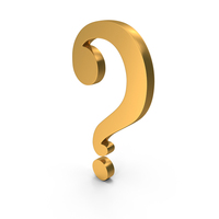 Gold Question Mark Icon PNG & PSD Images