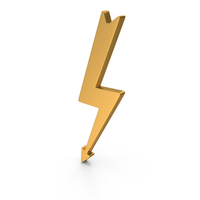 Gold Thunder Icon PNG & PSD Images