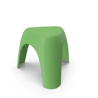 Green Small Plastic Stool PNG & PSD Images