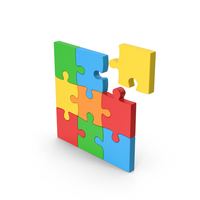 Colored Puzzle PNG & PSD Images