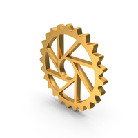 Gold Cycle Gear Icon PNG & PSD Images