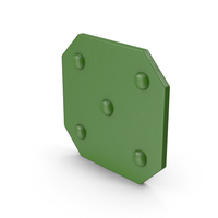 Green Metal Plate With Rivets PNG & PSD Images