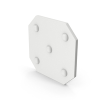 White Plate With Rivets PNG & PSD Images